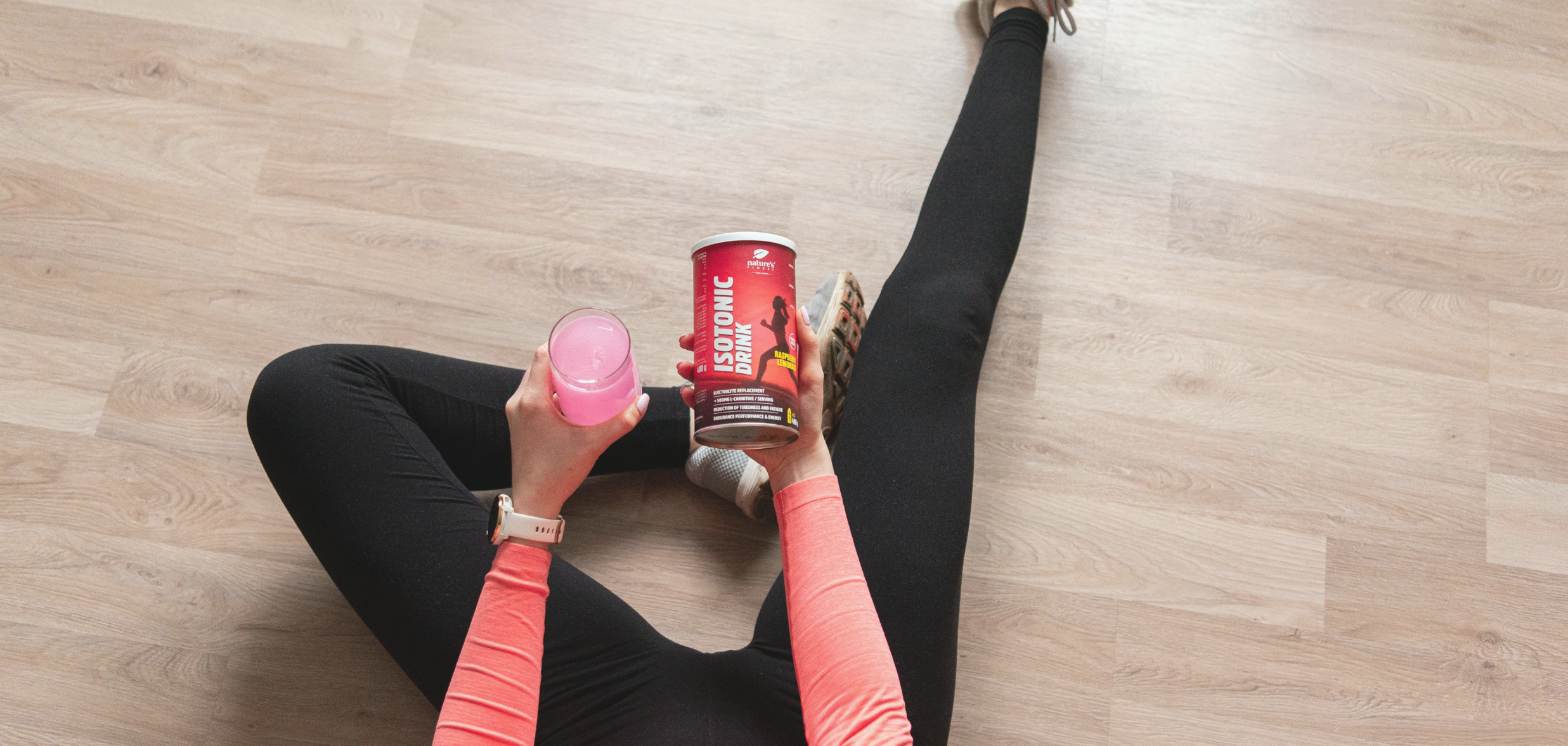 Isotonic raspberry lemonade